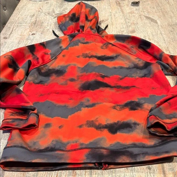 Burton Fiery Red and Charcoal Hoodie - Picture 4 of 4